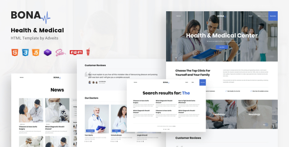 Bona – Health & Medical HTML Template
