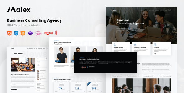 Malex – Business Consulting Agency HTML Template