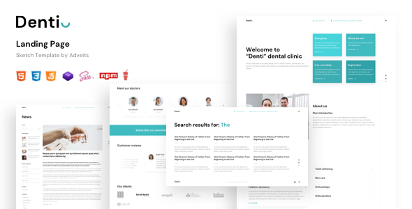 Denti – Landing page HTML Template