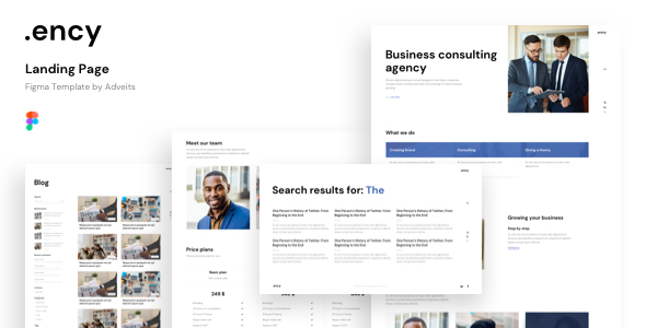Ency – Landing page Figma Template