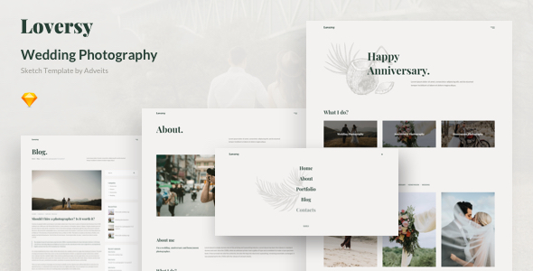 Loversy – Wedding Photography Sketch Template