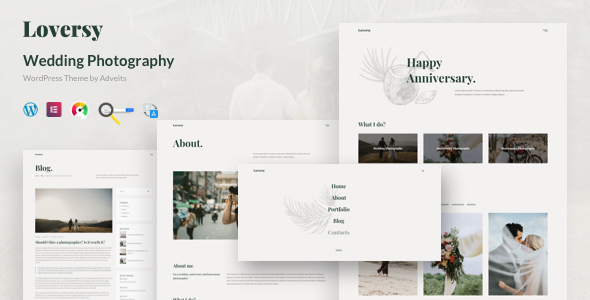 Loversy – Wedding Photography WordPress Theme