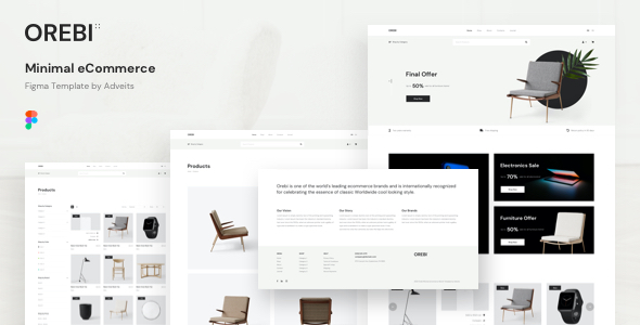 Orebi – Minimal eCommerce Figma Template
