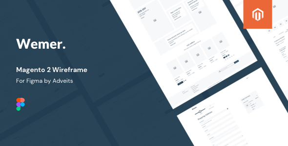 Wemer – Magento 2 Wireframe for Figma
