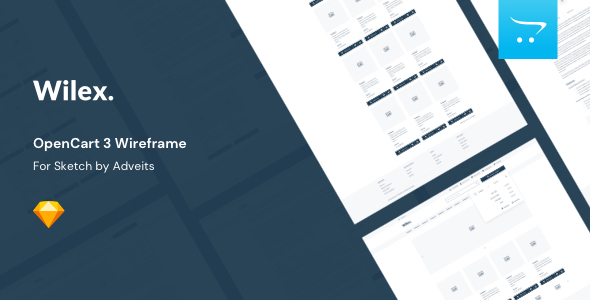 Wilex – OpenCart 3 Wireframe for Sketch