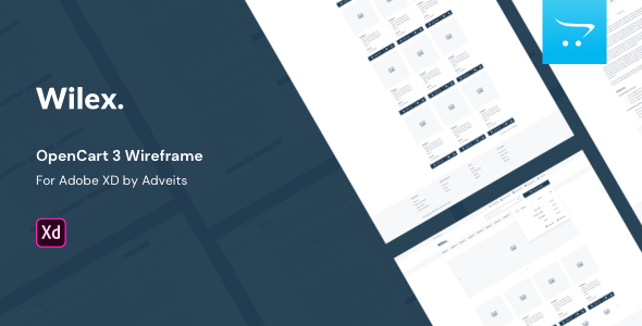 Wilex – OpenCart 3 Wireframe for Adobe XD