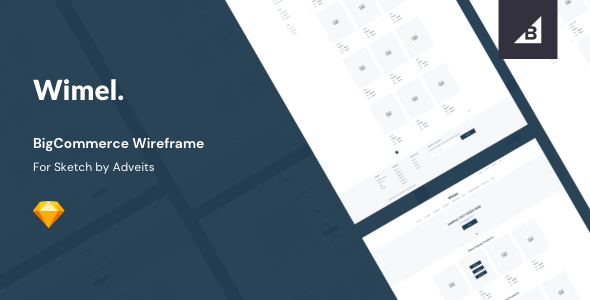 Wimel – BigCommerce Wireframe for Sketch