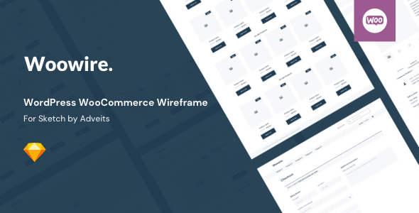Woowire – WordPress WooCommerce Wireframe for Sketch