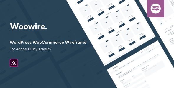 Woowire – WordPress WooCommerce Wireframe for Adobe XD