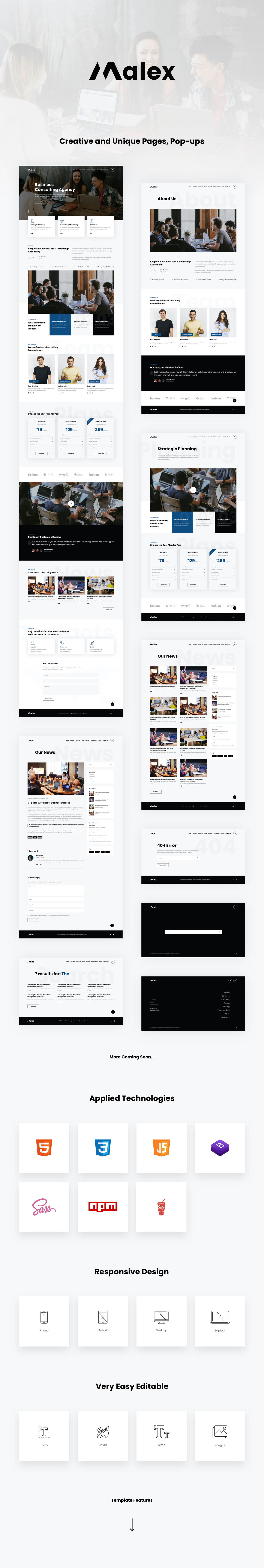 Malex HTML Presentation
