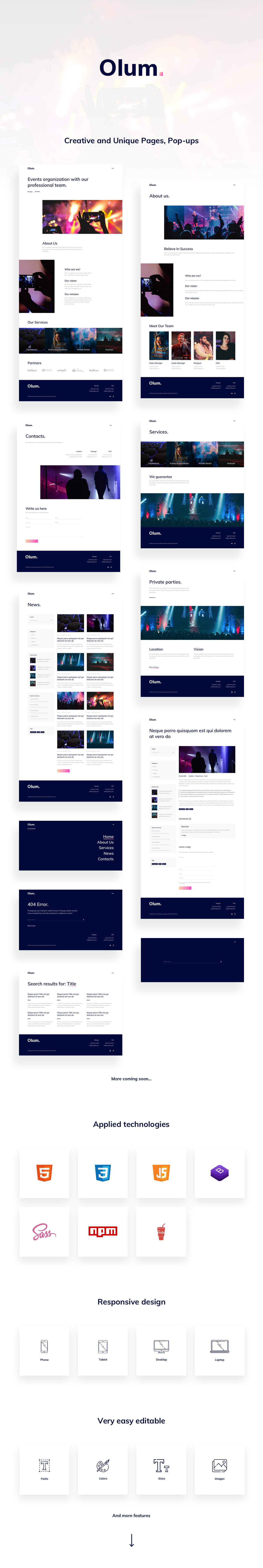 Olum HTML Presentation