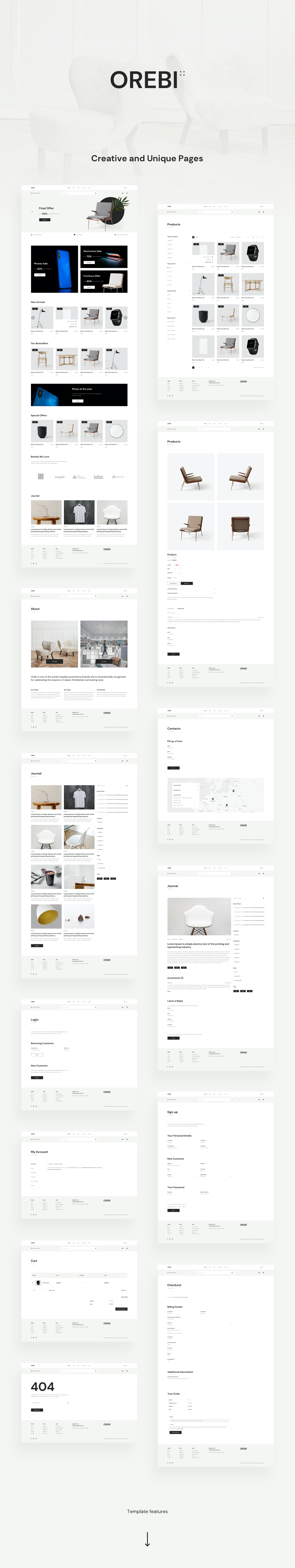 Orebi Adobe XD Presentation